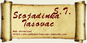 Stojadinka Tasovac vizit kartica